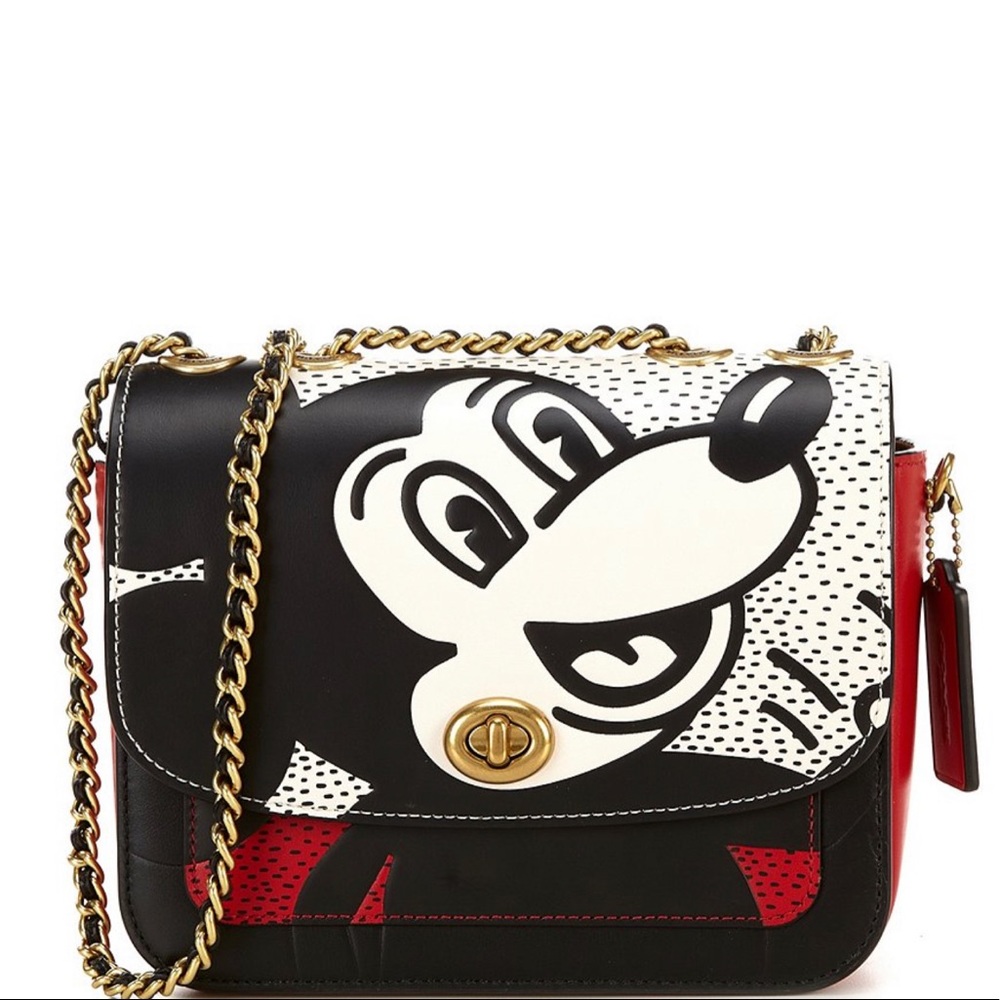 NEW COACH, the Mickey Mouse Madison Shoulder Bag - Picture 1 of 7